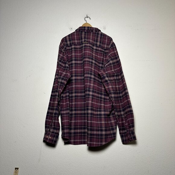 VTG Redhead Flannel Plaid Gorp Button Up Shirt Men XXLT Red Black Gorp 90s Fall - Picture 2 of 11